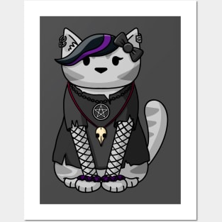 Goth Cat Posters and Art